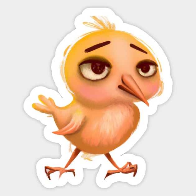 Cute Bird Drawing Sticker by Play Zoo